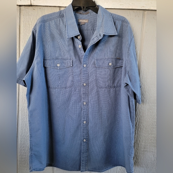 Eddie Bauer Other - Eddie Bauer Men's Casual Blue Button-Down Shirt